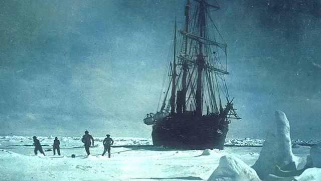 ‎All year, the ship had been trapped, ice pushing and pinching the hull, the wood howling in protest. Finally, on October 27, 1915, a new wave of pr