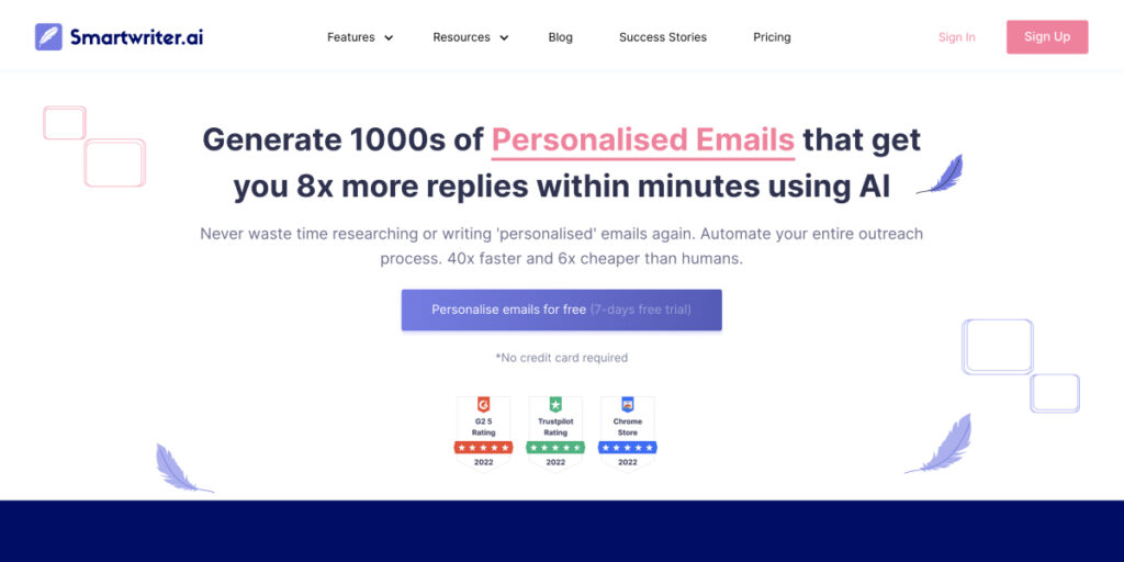 smartwriter screenshot - example of ai marketing tools 