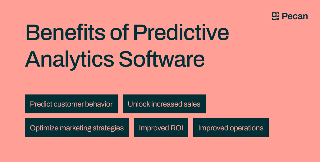 a list of benefits of predictive analytics software as described in article       