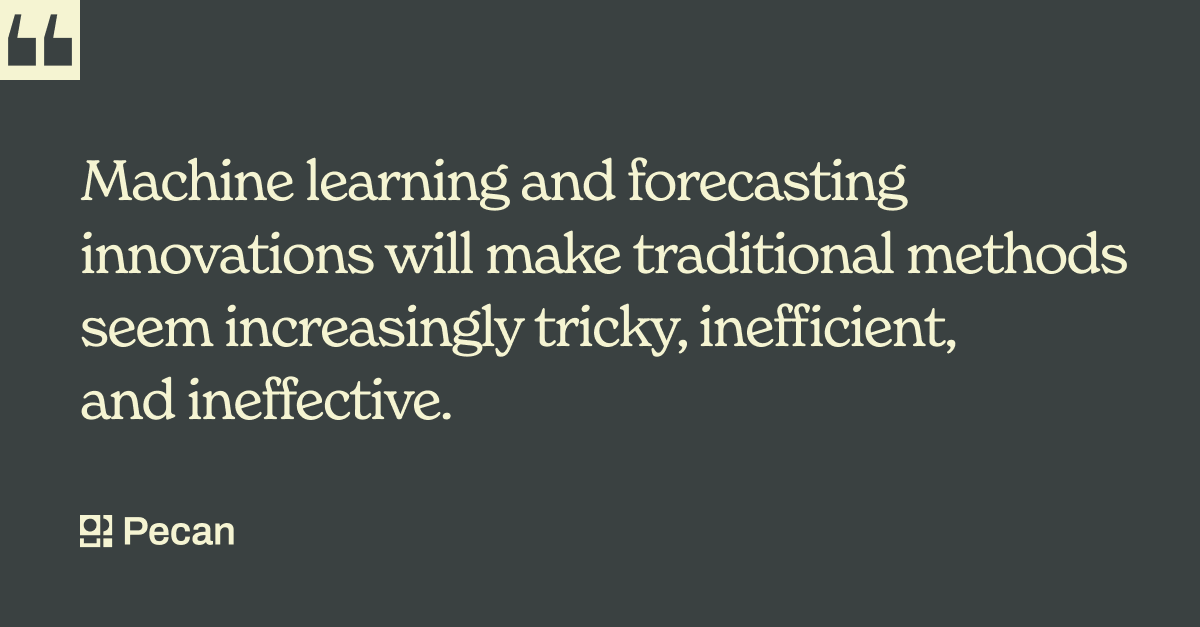 quote about machine learning and forecasting from post   