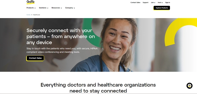 GoToMeeting HIPAA-compliant telehealth platform