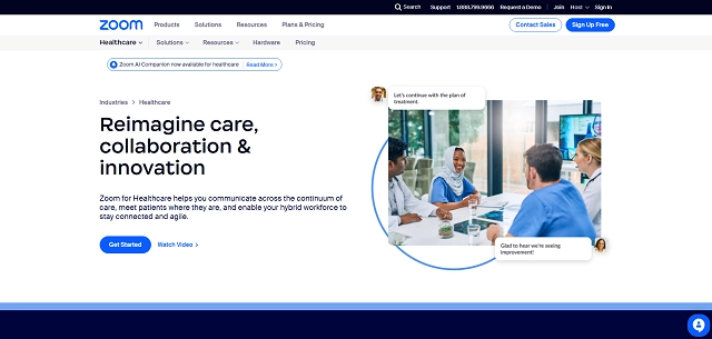 Zoom for Healthcare HIPAA-compliant telehealth platform