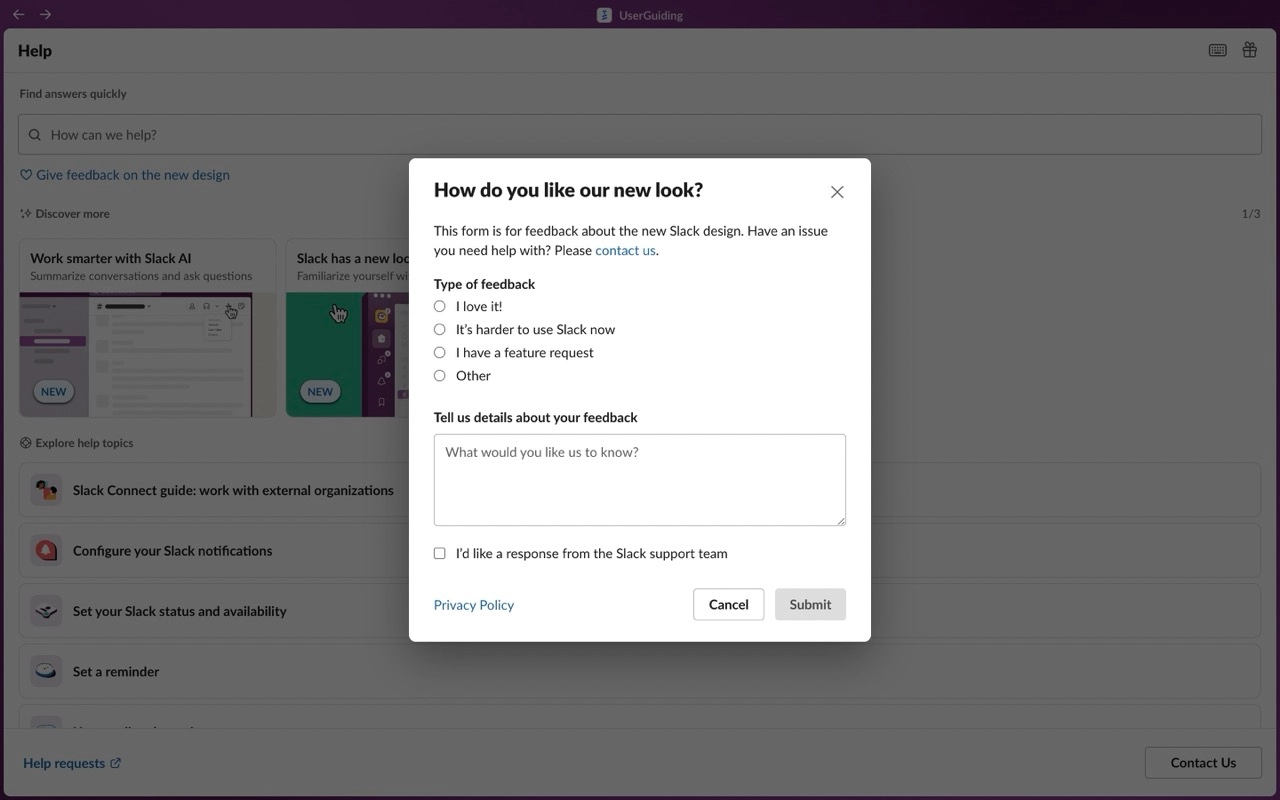 5 Feedback Modal Examples to Get You Inspired (+5 elements to include)