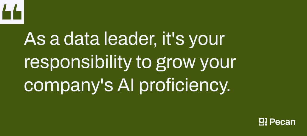 data leader responsible for AI literacy 