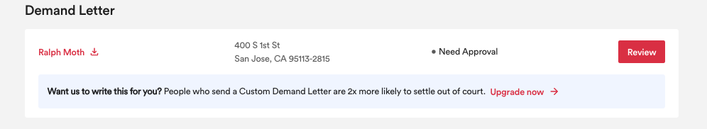 Review your demand letter